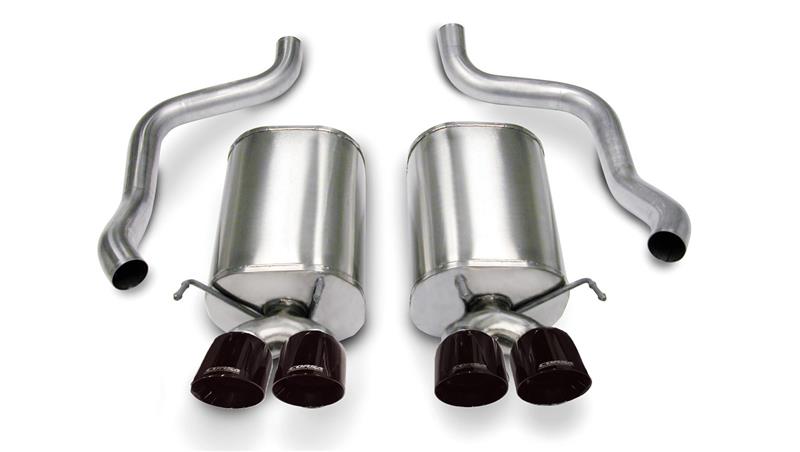 CORSA Performance 14169BLK Corsa 2005-2007 Chevrolet Corvette C6 6.0L V8 Black Sport Axle-Back Exhaust