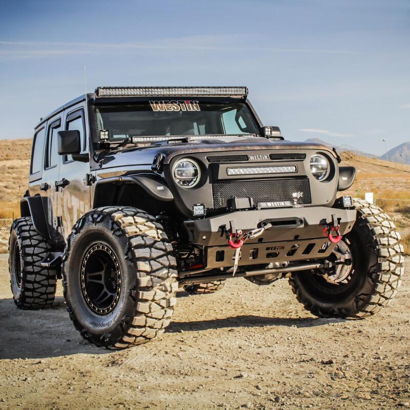 Westin 62-1025 18-20 Jeep Wrangler JL / 20 Gladiator Tube Fenders - Front - Textured Black