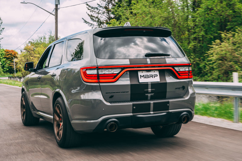 MBRP S5105AL 18-23 Dodge Durango SRT 6.4L Armor Lite AL Steel 3in Cat Back Exhaust Dual Rear Exit w/ SS Tips
