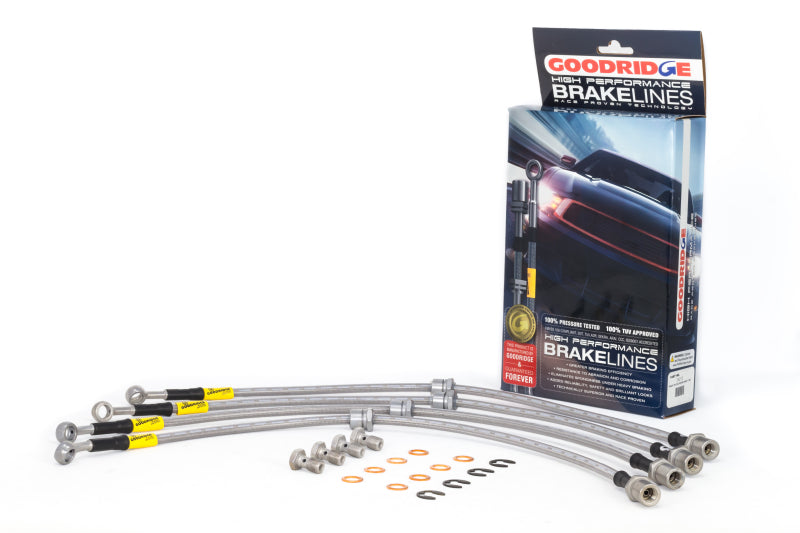 Goodridge 24212 11/92-01 Subaru Impreza (2wd/4wd w/Rear Disc) Stainless Steel Brake Line Kit