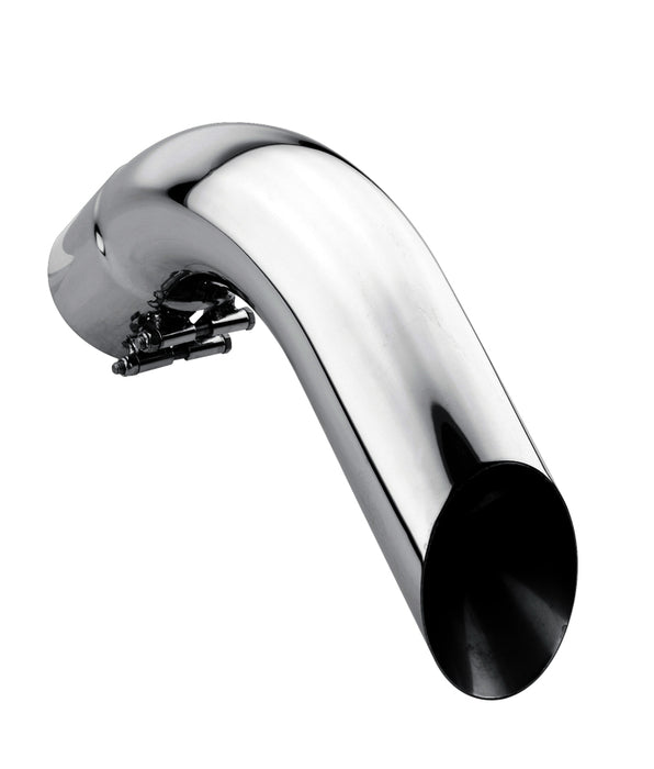 Gibson 210002 Marine Turn Down Slash-Cut Tip (Pair) - 4in Inlet/11in Length - Stainless