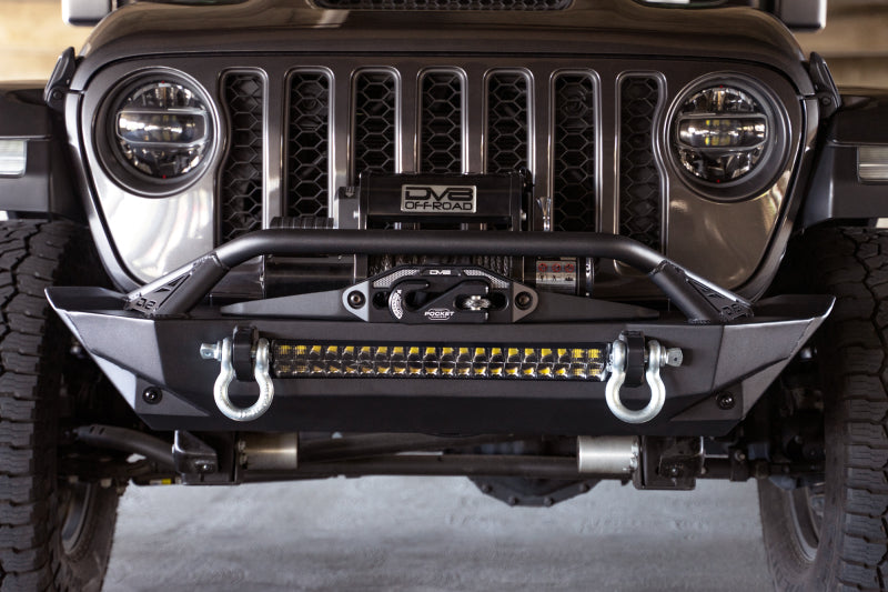 DV8 Offroad FBJL-11 07-23 Jeep Wrangler JK/JL & Gladiator JT FS-1 Series Stubby Front Bumper
