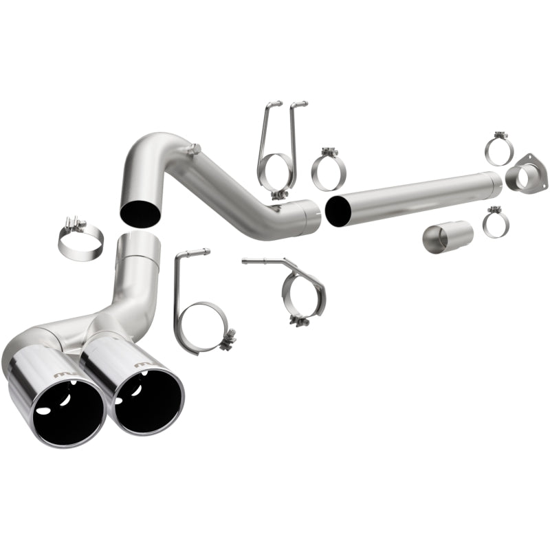 Magnaflow 17873 MagnaFlow 08-17 Ford F-250/F-350/F-450 4.6L/6.7 DPF-Back SS 4in Dual Single Passenger Side Rear Exit