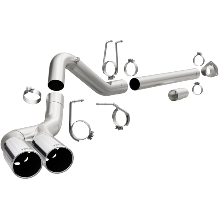 Magnaflow 17873 MagnaFlow 08-17 Ford F-250/F-350/F-450 4.6L/6.7 DPF-Back SS 4in Dual Single Passenger Side Rear Exit