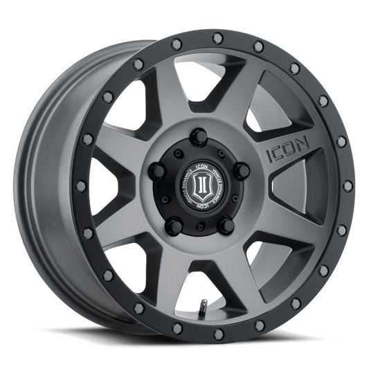 ICON 1818905560TT Rebound 18x9 5x150 25mm Offset 6in BS 110.1mm Bore Titanium Wheel