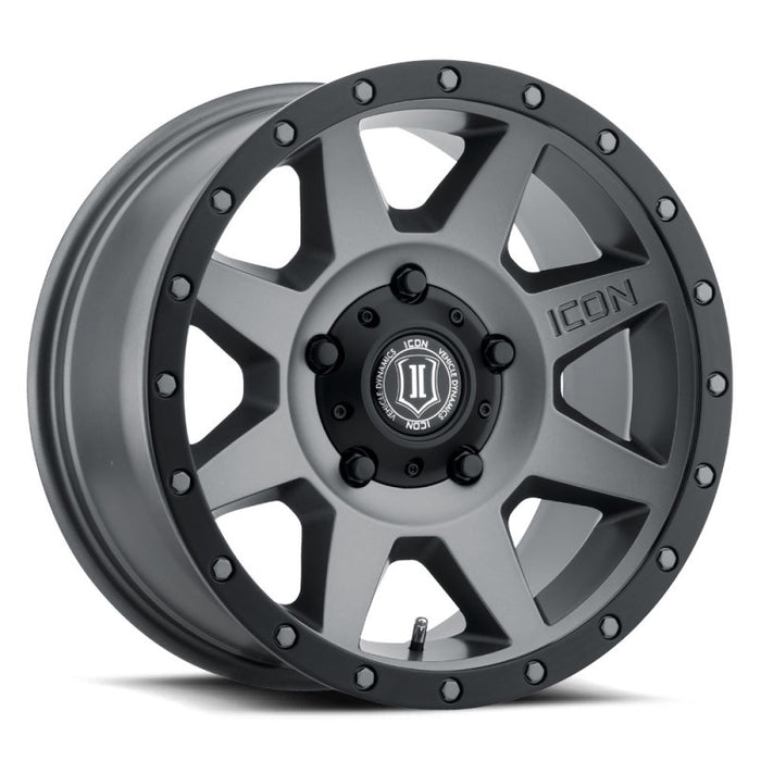ICON 1818905560TT Rebound 18x9 5x150 25mm Offset 6in BS 110.1mm Bore Titanium Wheel