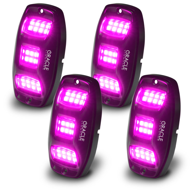 ORACLE Lighting 5895-339 Oracle Underbody RGB+W Wheel Well Rock Light Kit - 4 PCS - ColorSHIFT SEE WARRANTY