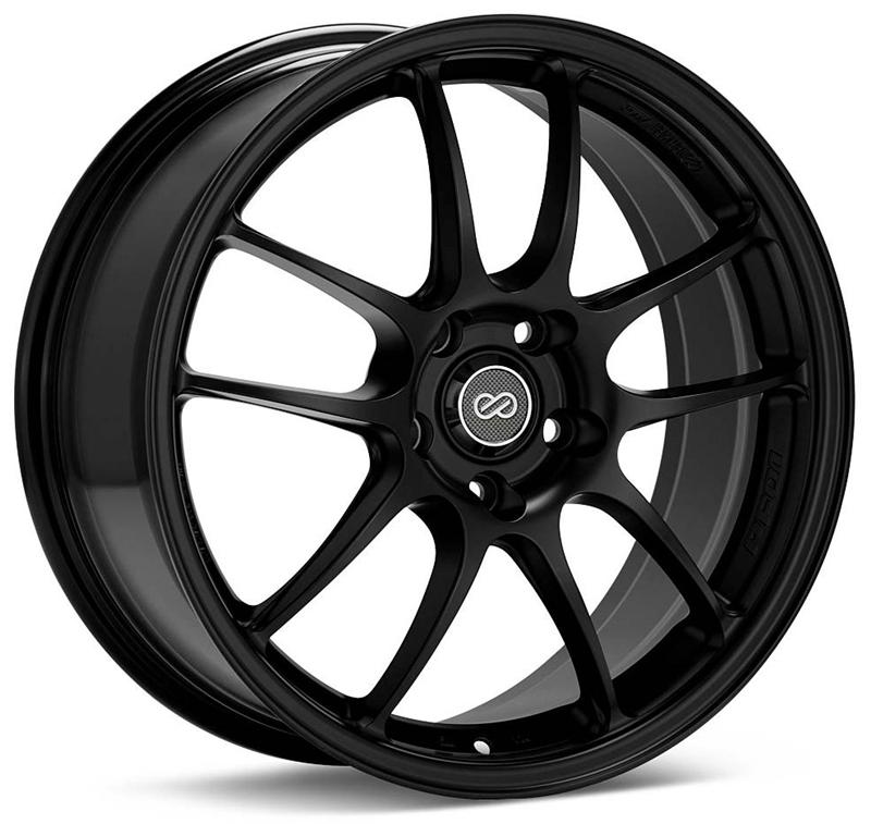 Enkei 460-790-6548BK PF01 17x9 5x114.3 48mm Offset 75mm Bore Diameter Matte Black Wheel