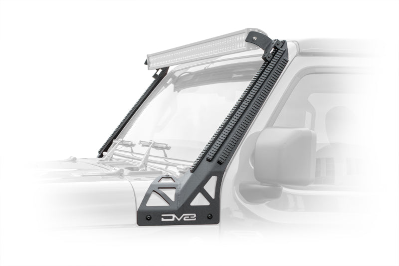 DV8 Offroad D-JL-190052-PIL 2018+ JL/Gladiator Picatinny Rail A-Pillar Pod LED Light Mount
