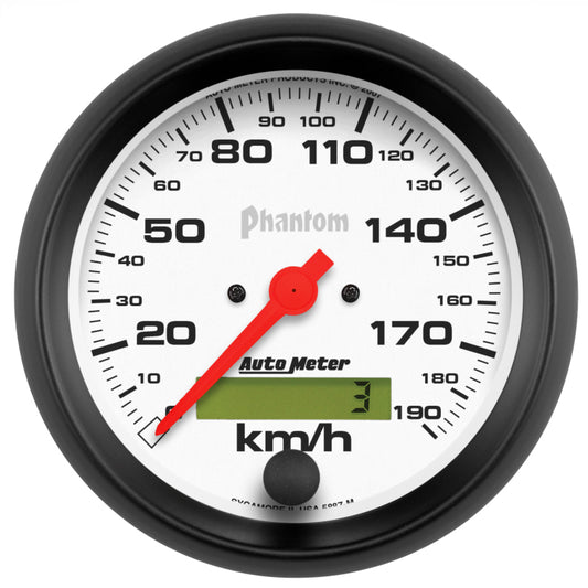 Autometer ATM5887-M 3-3/8 Phantom Speedo - Metric 190KPH