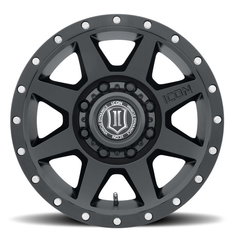 ICON 1817858150SB Rebound 17x8.5 8x170 6mm Offset 5in BS 125mm Bore Satin Black Wheel