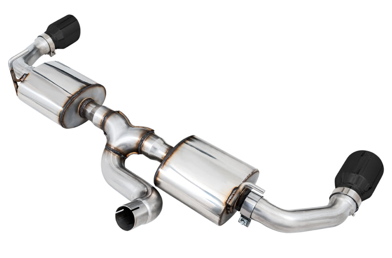 AWE Tuning 3015-33001 2018+ Jeep Wrangler JL/JLU Tread Edition Axle-Back Dual Exhaust - Diamond Black Tips