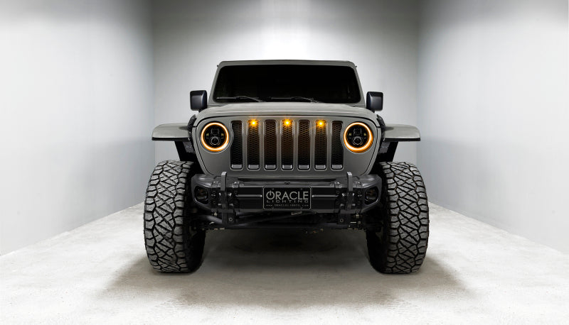 ORACLE Lighting 5769J-332 Oracle Jeep Wrangler JL/Gladiator JT 7in. High Powered LED Headlights (Pair) - Dynamic