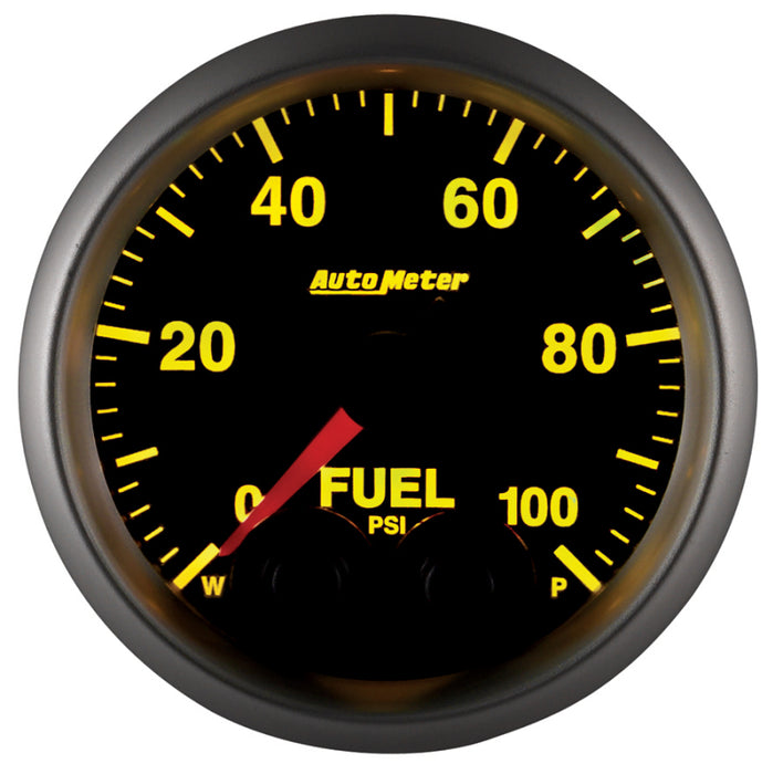 AutoMeter 5671 Autometer Elite 52mm 0-100 PSI Fuel Pressure Peak & Warn w/ Electronic Control Gauge
