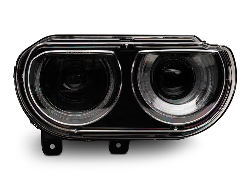 Raxiom CH3761 08-14 Dodge Challenger Halo Projctr Headlights w/Sequential Turn Signals-Blk Hsng(Clear Lens)