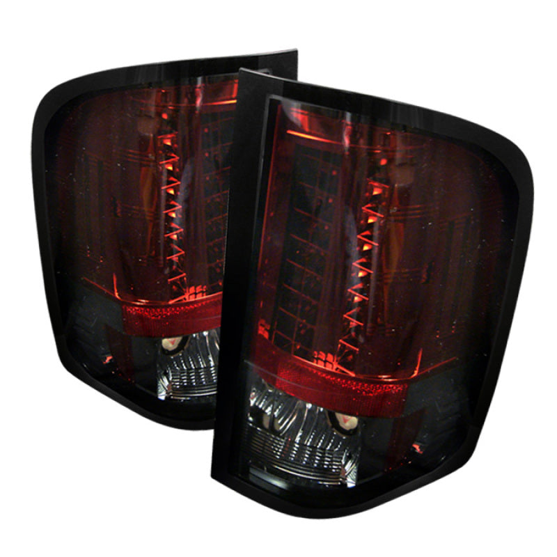 SPYDER 5001801 Spyder Chevy Silverado 07-13 LED Tail Lights Red Smoke ALT-YD-CS07-LED-RS