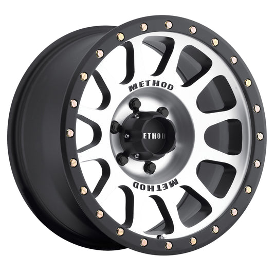 Method Wheels MR30568060300 Method MR305 NV 16x8 0mm Offset 6x5.5 108mm CB Machined/Black Street Loc Wheel