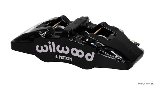 Wilwood 120-13431-BK Caliper-Forged Dynapro 6 5.25in Mount-L/H 1.62/1.38in/1.38in Pistons .38in Disc