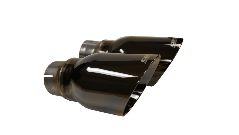 CORSA Performance 14977BLK Corsa 2015-2016 Dodge Charger R/T Pursuit Valance 2.5in Inlet / 4in Outlet Black PVD Tip Kit