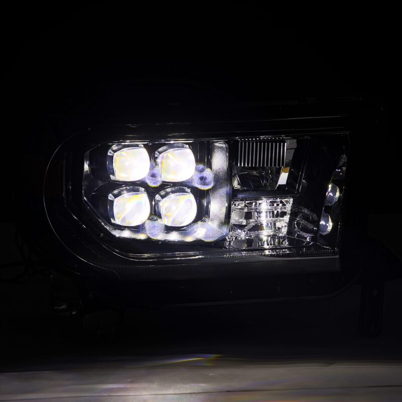 AlphaRex 880820 07-13 Toyota Tundra NOVA LED Proj Headlights Alpha-Black w/Activ Light/Seq Signal/DRL