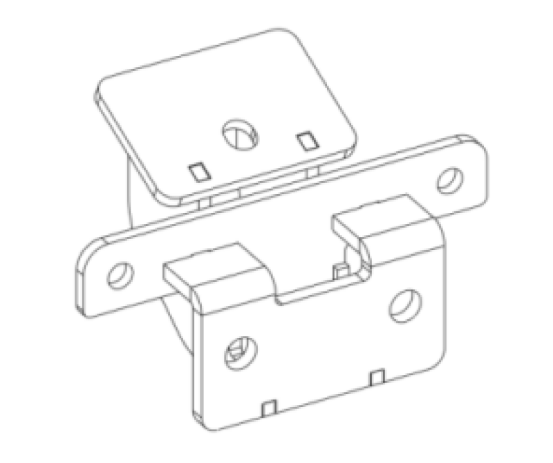 Go Rhino D64129TK 2021+ Ford Bronco Brackets for Dominator Extreme Side Steps Textured Black
