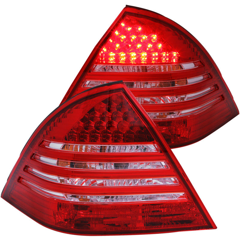 ANZO 221151 2001-2004 Mercedes Benz C CLASS W203 Taillights Red/Smoke