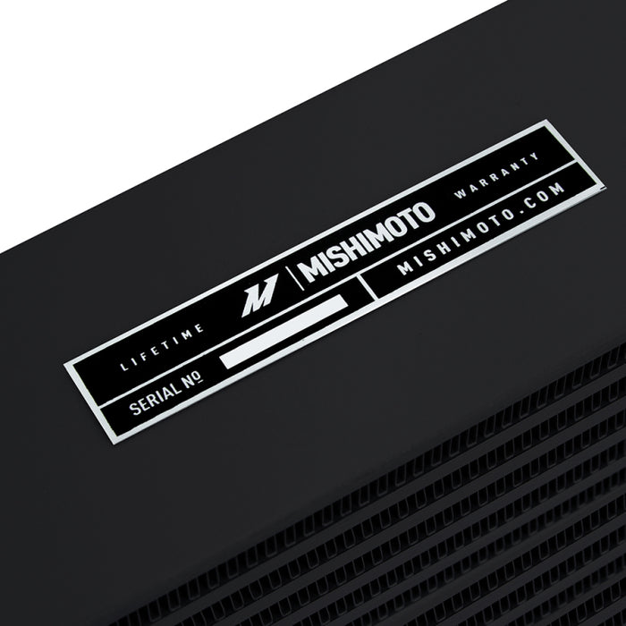 Mishimoto MMOC-SSO-17BK Heavy-Duty Oil Cooler - 17in. Same-Side Outlets - Black