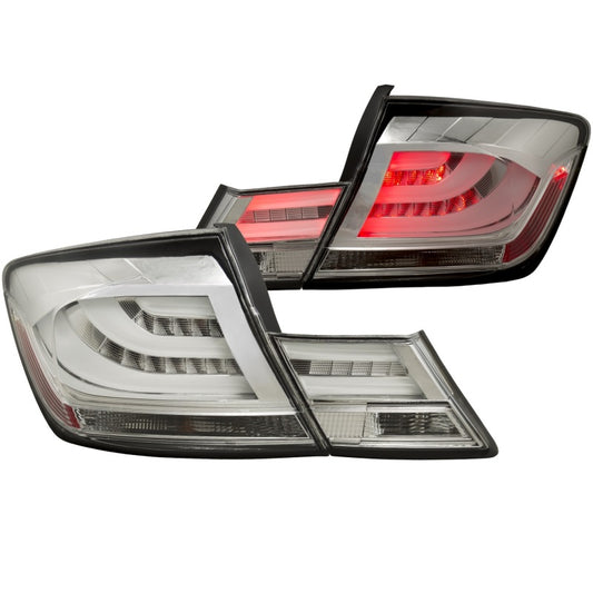 ANZO 321325 2013-2015 Honda Civic (excludes hybrid) LED Taillights Chrome