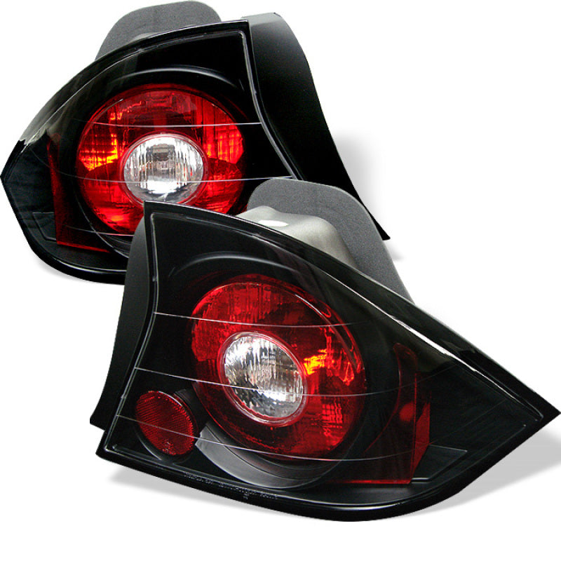 SPYDER 5004369 Spyder Honda Civic 01-03 2Dr Euro Style Tail Lights Black ALT-YD-HC01-2D-BK