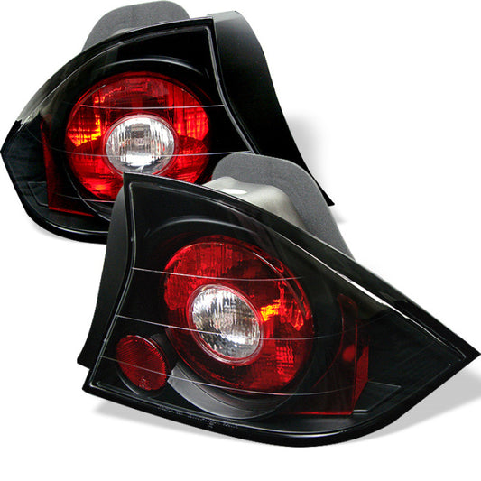 SPYDER 5004369 Spyder Honda Civic 01-03 2Dr Euro Style Tail Lights Black ALT-YD-HC01-2D-BK