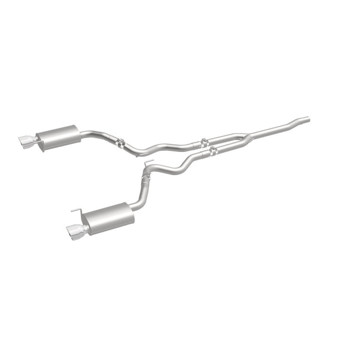 Magnaflow 19097 MagnaFlow Cat Back, SS, 2.5in, Street, Dual Split Polished 4.5in Tips 2015 Ford Mustang Ecoboost