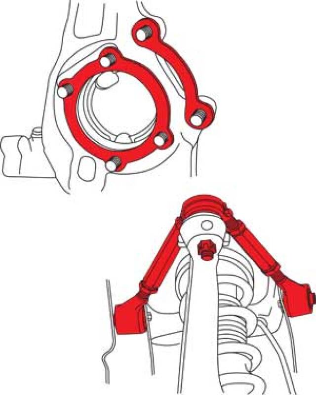 SPC Performance 73000 03-08 Nissan 350Z/03-07 Infiniti G35 Front Adjustable Control Arms