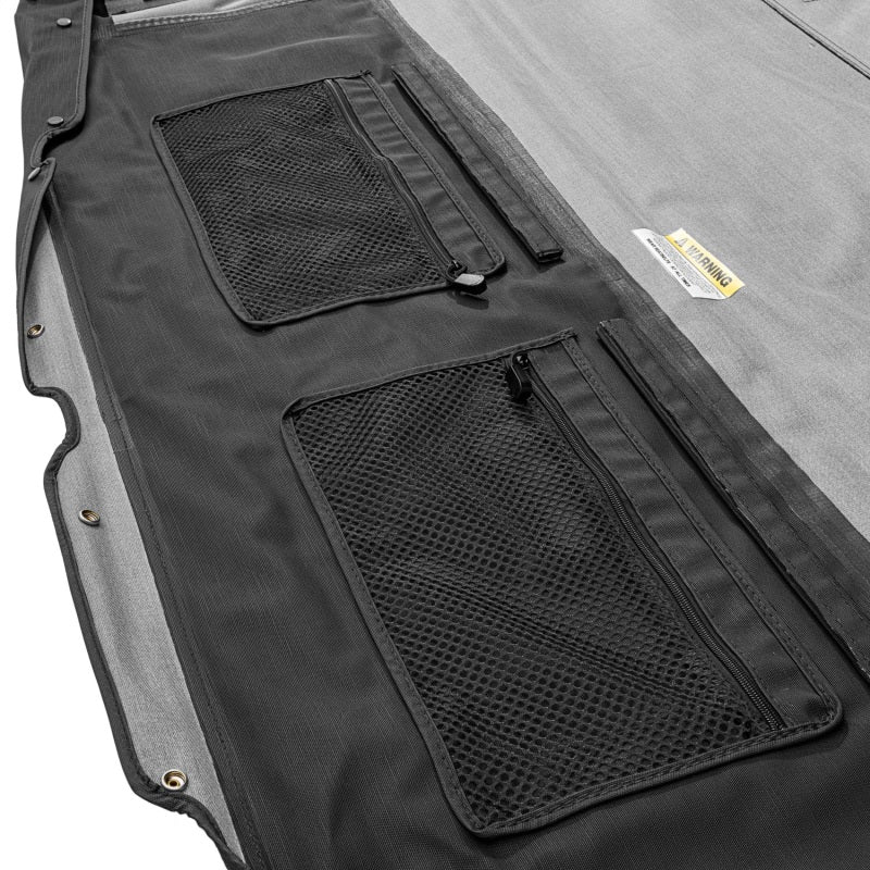Rugged Ridge 13863.35 2018+ Jeep Wrangler JLU 4 Dr Black Diamond Stitch Cloth Voyager Top (Tinted)