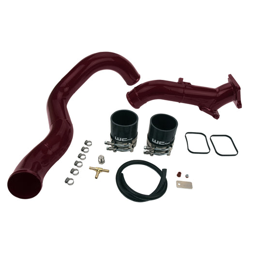 Wehrli WCF100693-GRY 01-04 Chevrolet 6.6L LB7 Duramax 3in Y-Bridge Kit - WCFab Grey