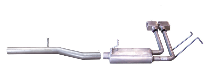 Gibson 65659 2017 GMC Sierra 1500 Base 5.3L 3in/2in Cat-Back Super Truck Exhaust - Stainless