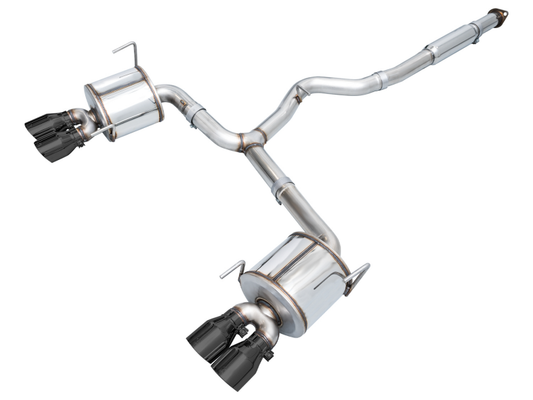 AWE Tuning 3015-43979 2022+ VB Subaru WRX Touring Edition Exhaust - Diamond Black Tips