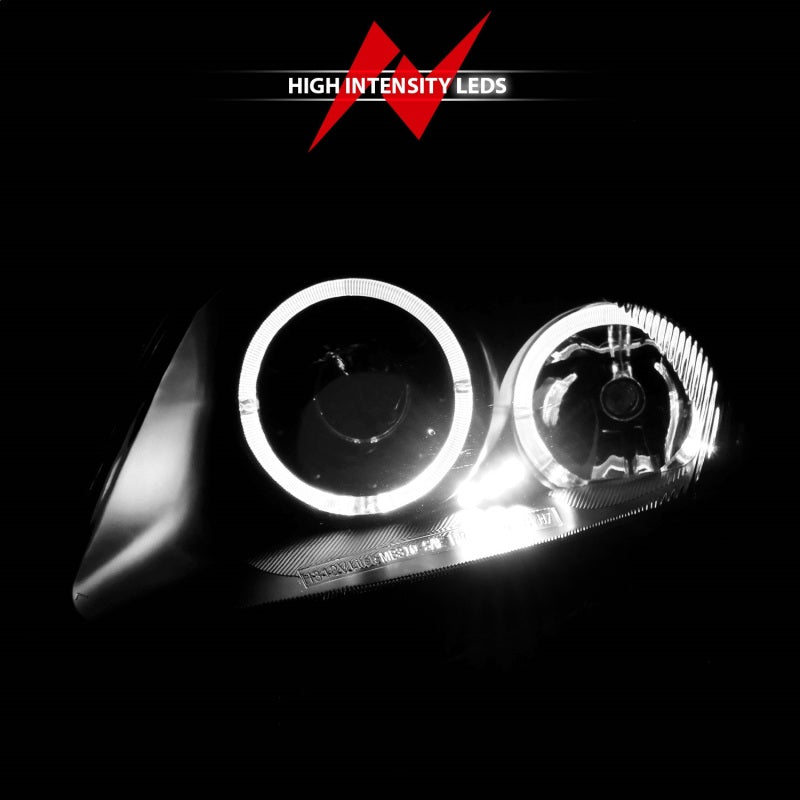 ANZO 121332 2000-2005 Mitsubishi Eclipse Projector Headlights w/ Halo Black