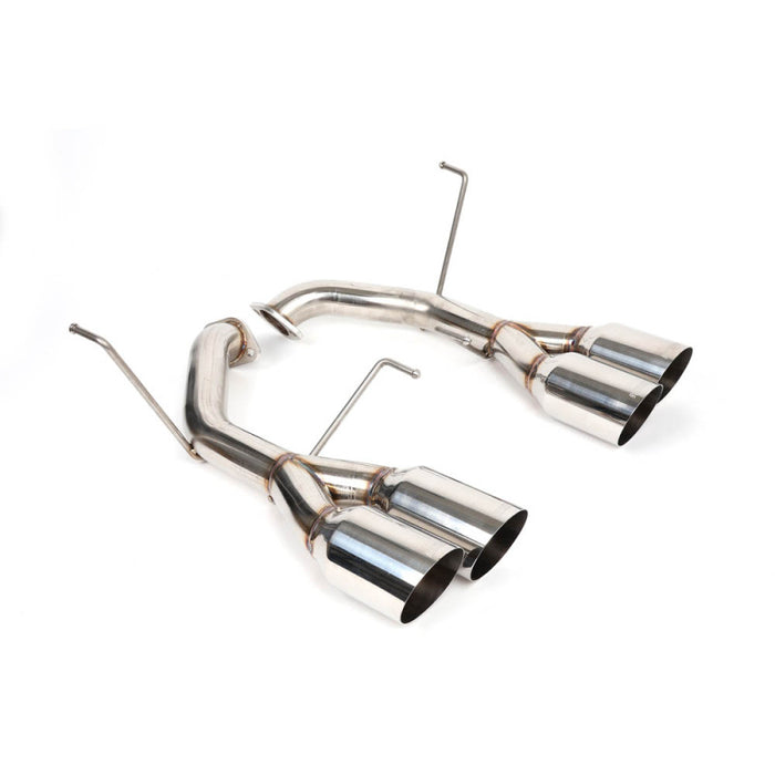 BLOX Racing BXEX-51106 2022+ WRX Muffler Delete / Axle Back Single Wall 4in - Polished Tips