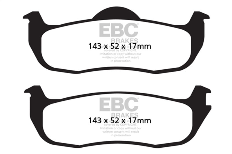 EBC DP61707 04-05 Infiniti QX56 5.6 Greenstuff Rear Brake Pads