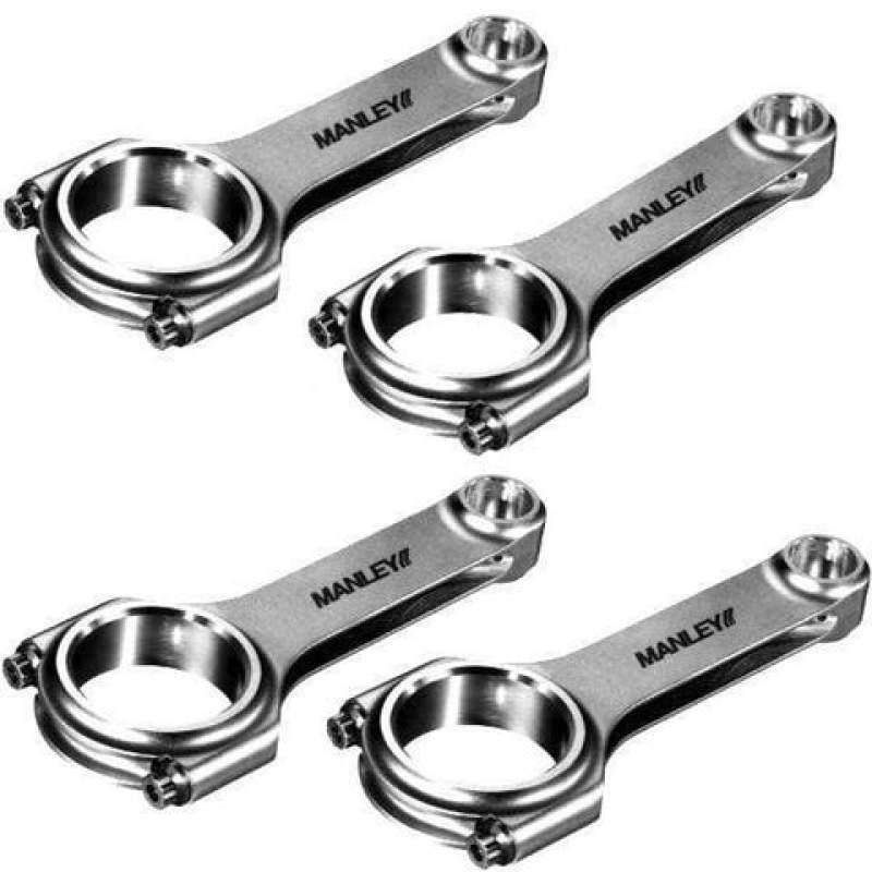 Manley Performance 14013-4 Manley Acura D16 (all) & ZC / Honda D16 (all) & ZC H-Beam Connecting Rod Set (Set of 4)