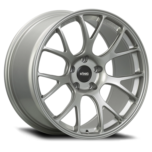 Konig F1M8851435S Forged F1M 18X8.5 5X114.3 ET35 Ash Silver Knurled Bead