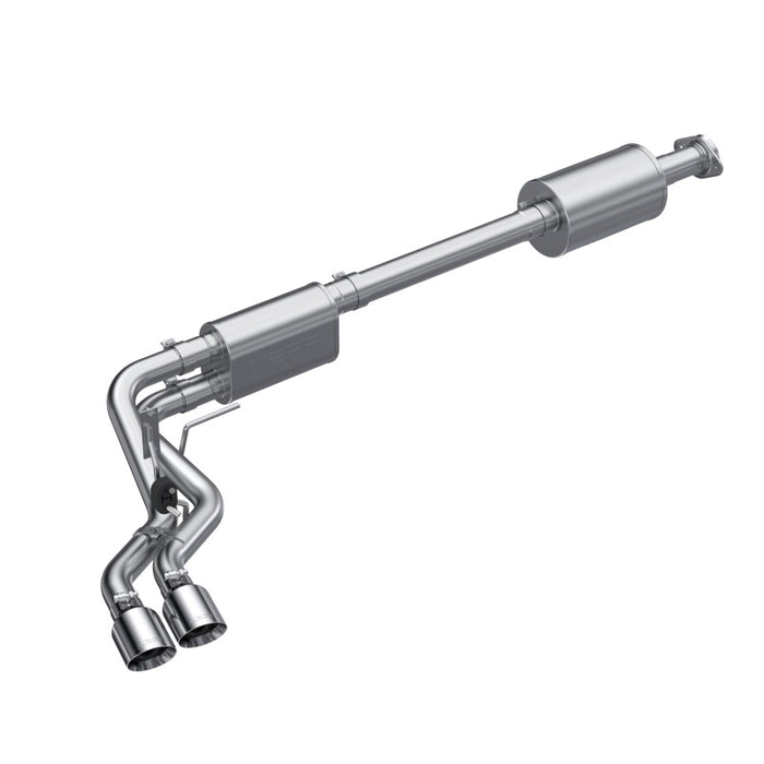 MBRP S5219AL 2021+ Ford F150 Aluminized Dual Pre-Axle (Street Profile) 2.5in OD Tips 3in Cat Back Exhaust