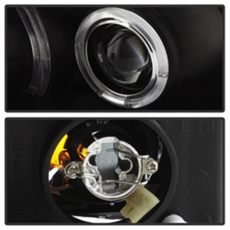 SPYDER 5010780 Spyder Honda Civic 06-08 2Dr Projector Headlights LED Halo Black High H1 Low H1 PRO-YD-HC06-2D-HL-BK