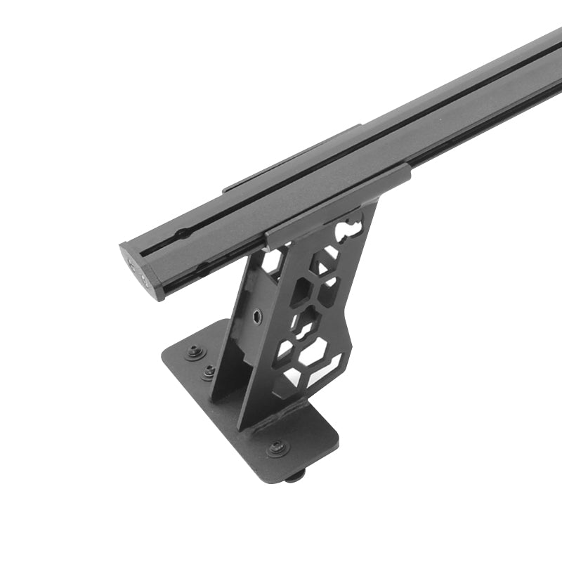 Go Rhino 5935015T 15-22 Ford F-150 / 07-21 Toy. Tundra XRS Cross Bars Kit - Tex Blk (Attch Tonneau Cvr T-Trk)