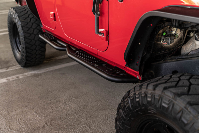 DV8 Offroad SRJK-08 07-18 Jeep Wrangler JK (4 Door Only) OE Plus Side Steps