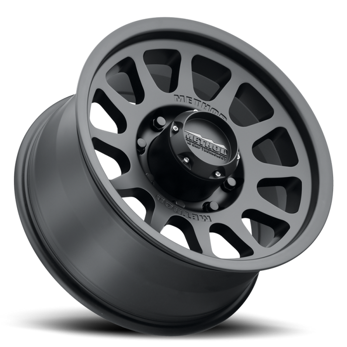 Method Wheels MR70378580500 Method MR703 17x8.5 0mm Offset 8x6.5 130.81mm CB Matte Black Wheel