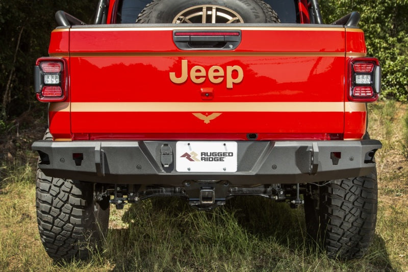 Rugged Ridge 11540.37 HD Bumper Rear 20-21 Jeep Gladiator JT