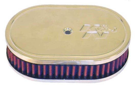 K&N Engineering 56-1310 K&N Custom Racing Assembly Oval Red 7in O/S Length - 4.5in O/S Width - 2in Height