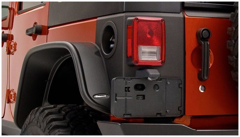 Bushwacker 14010 07-18 Jeep Wrangler Trail Armor Rear Corners - Black