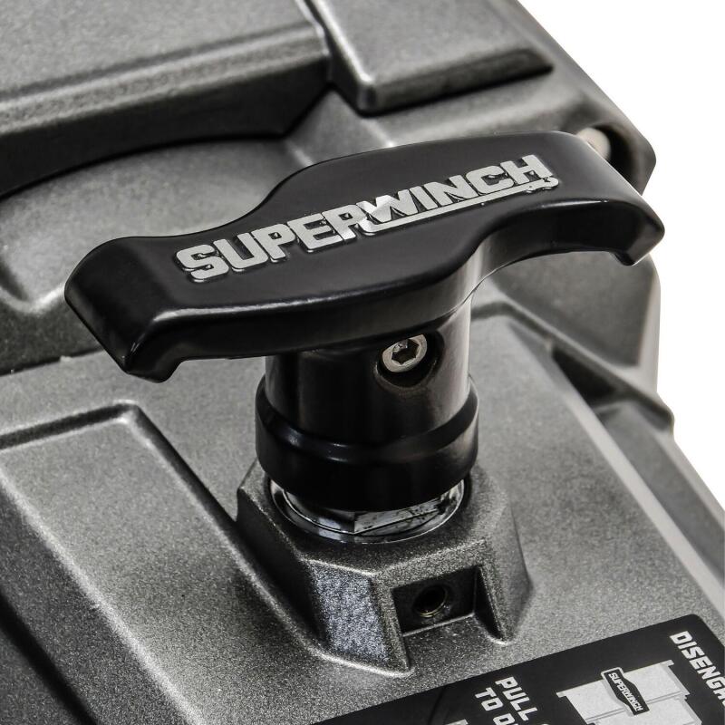 Superwinch 1712200 12000 LBS 12V DC 3/8in x 85ft Wire Rope SX 12000 Winch - Graphite